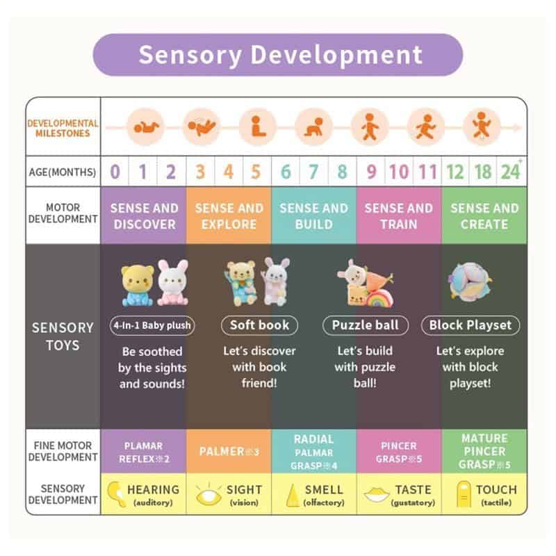 Combi Baby Sense & Explore Block Playset | Applicable Age: 6 Months+