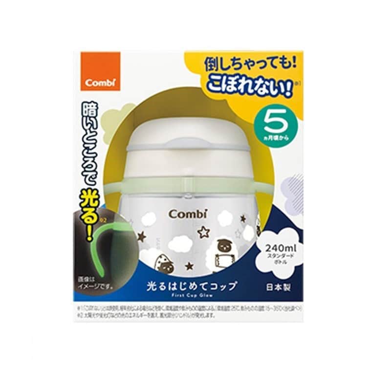 Combi Baby Lakumug Straw Glow 240ml Age: 6 Months+