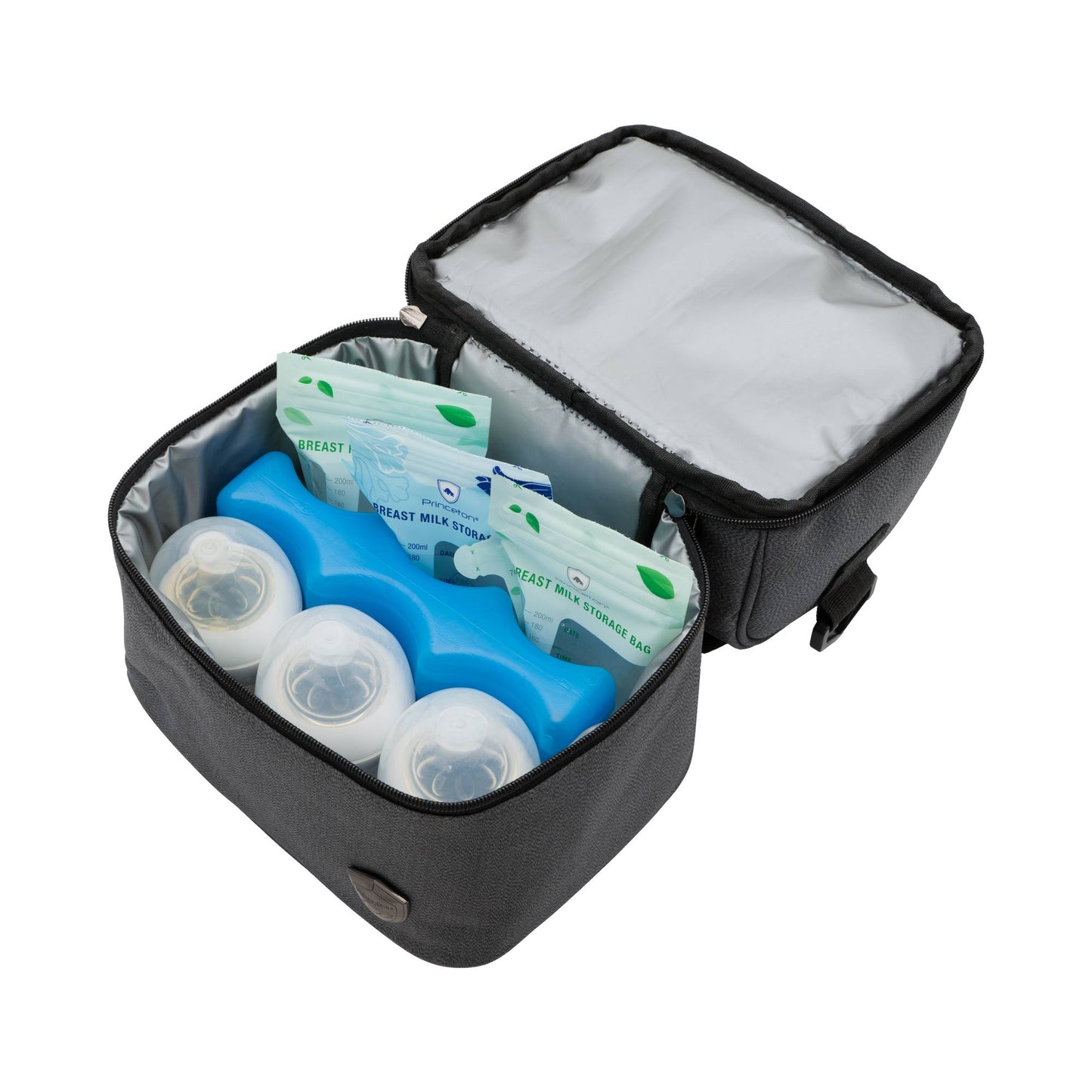 Princeton Double Layer Breast Milk Storage Cooler Bag - GREY
