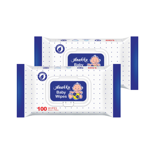 ANAKKU BABY WIPES 2x100'S 175-1001