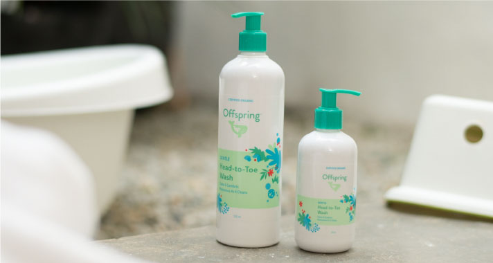 Offspring Gentle Head To Toe Wash 250ml/500ml