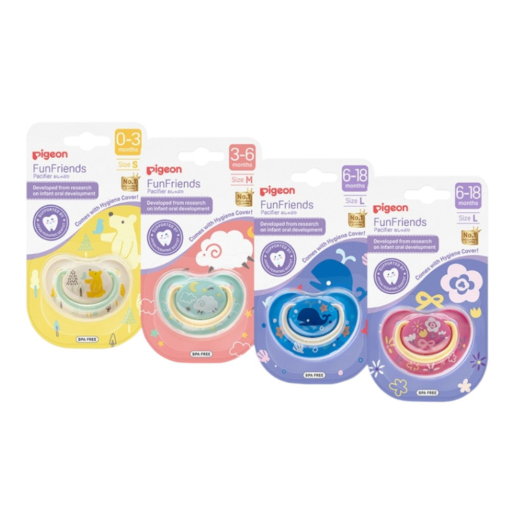 PIGEON FunFriends Pacifiers - Size S/M/L
