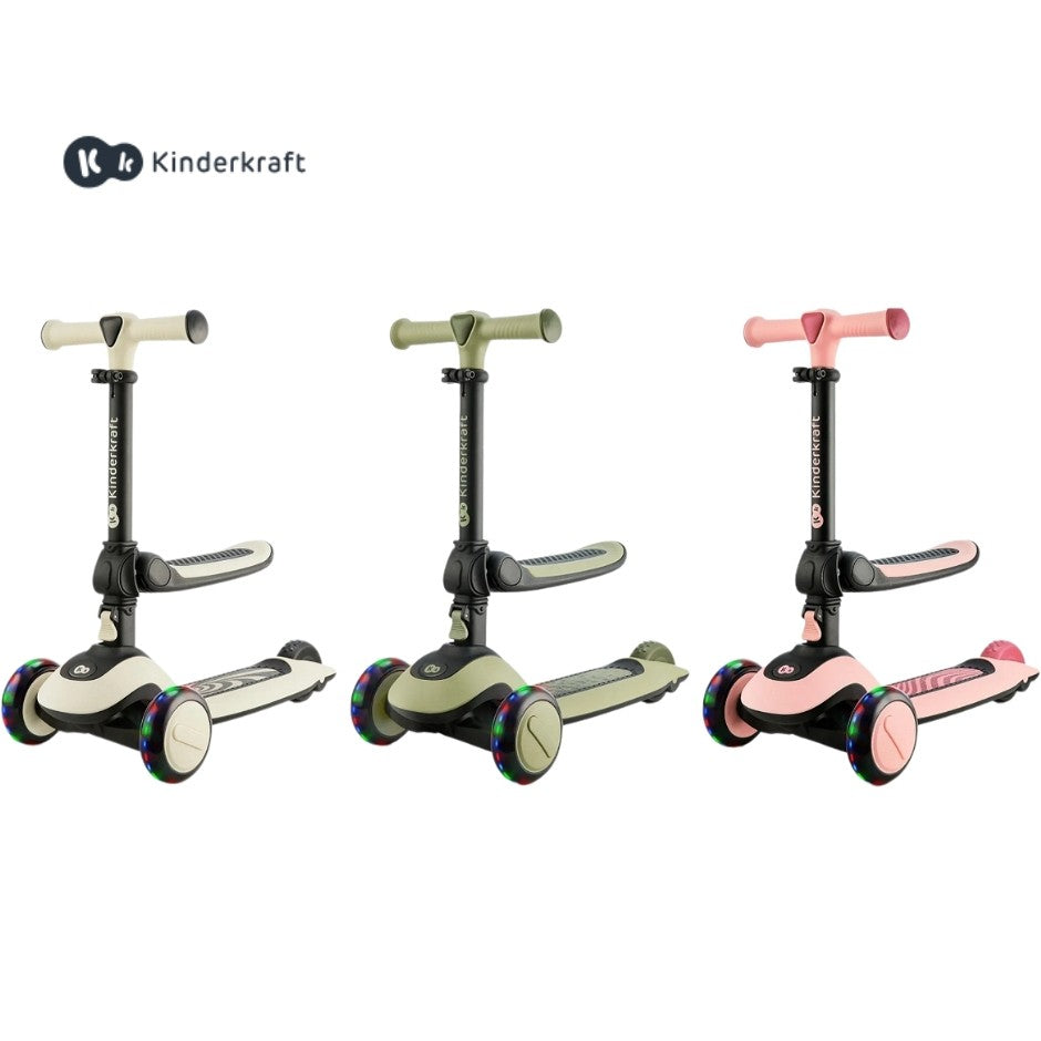 Kinderkraft Balance Bike and 3 Wheels Scooter HALLEY (from 1 year up to 50 kg)