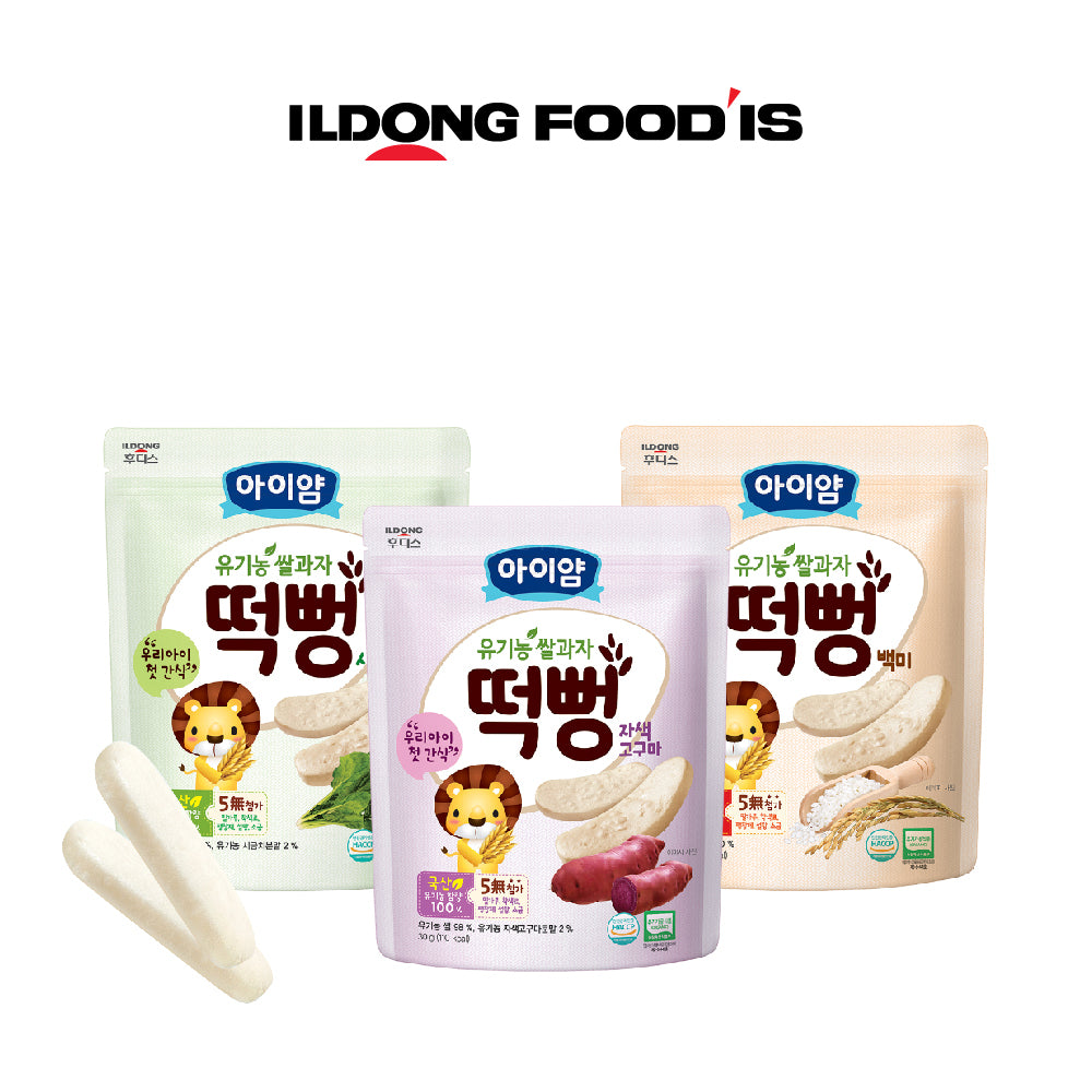 ILDONG Ayiyum Baby Organic Rice Rusk Ddeokbbeong 30G