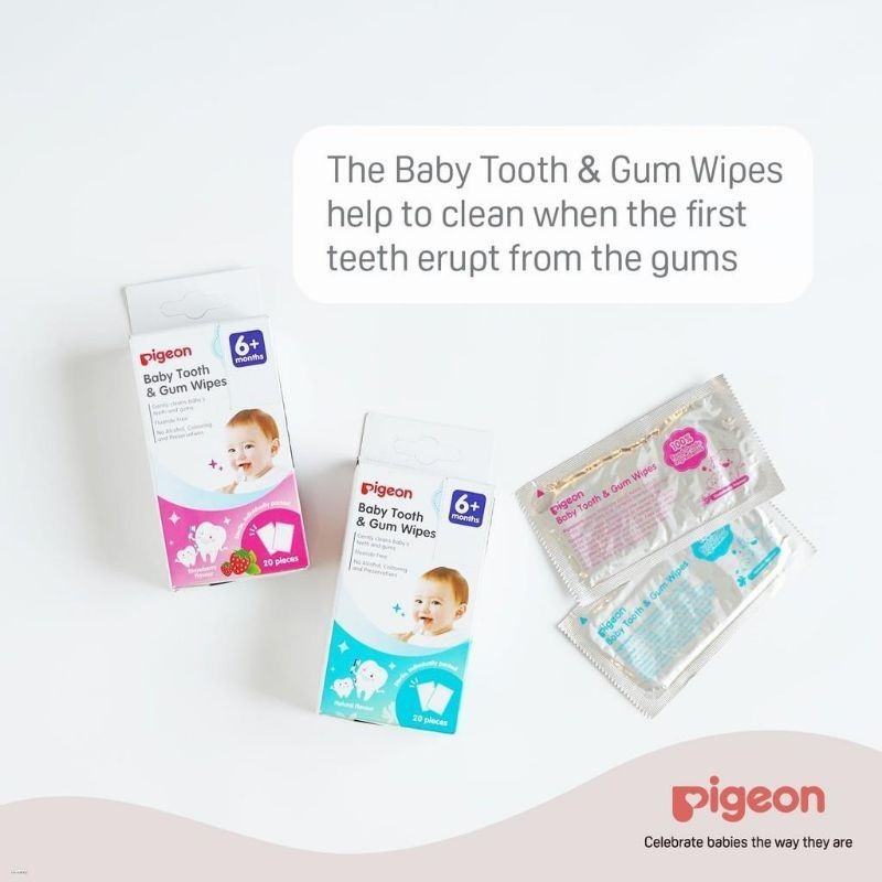 Pigeon Baby Tooth & Gum Wipes 6+Month