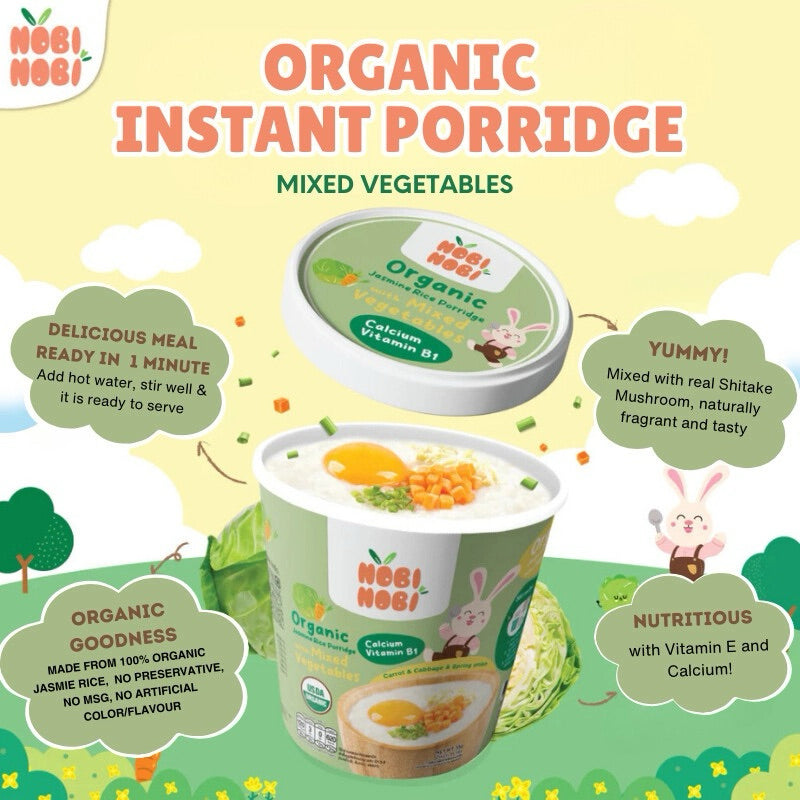 Nobi Nobi Organic Jasmine Rice Instant Porridge 35g 12m+