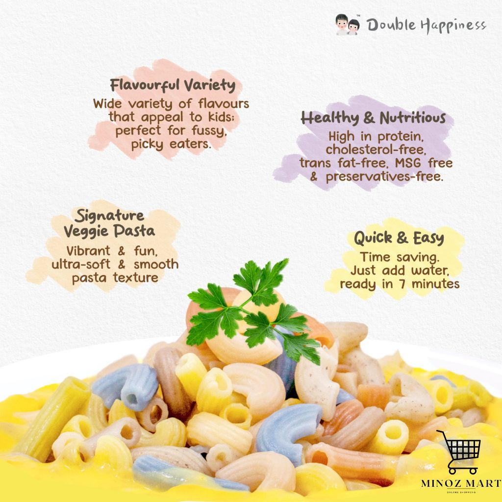 Double Happiness Quick Cook Pasta / For 12 Months and above