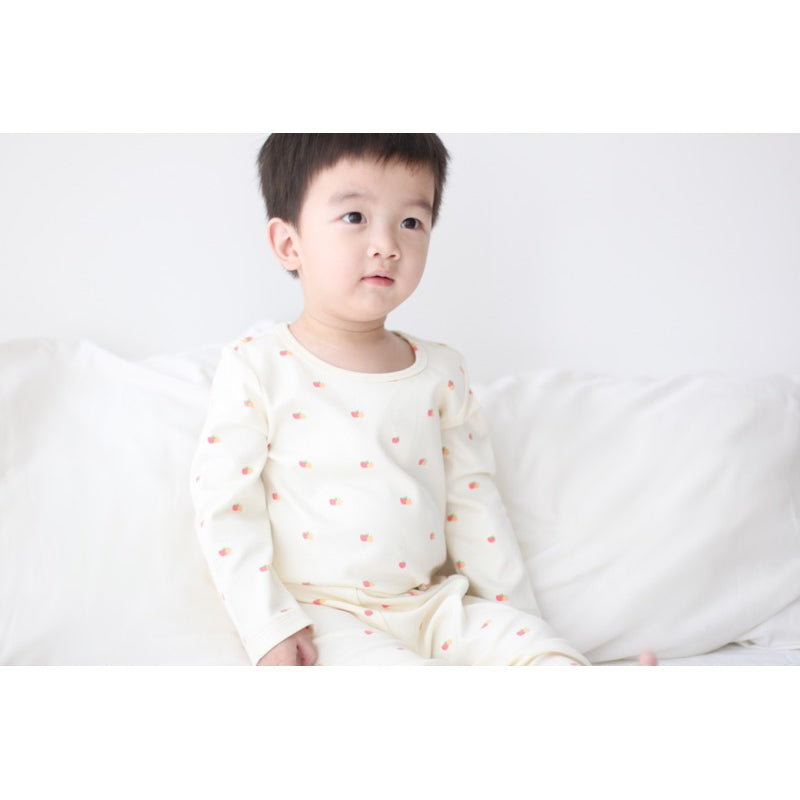 Twinkle Planet | 100% Organic Long Sleeve Pyjamas - Apple & Orange