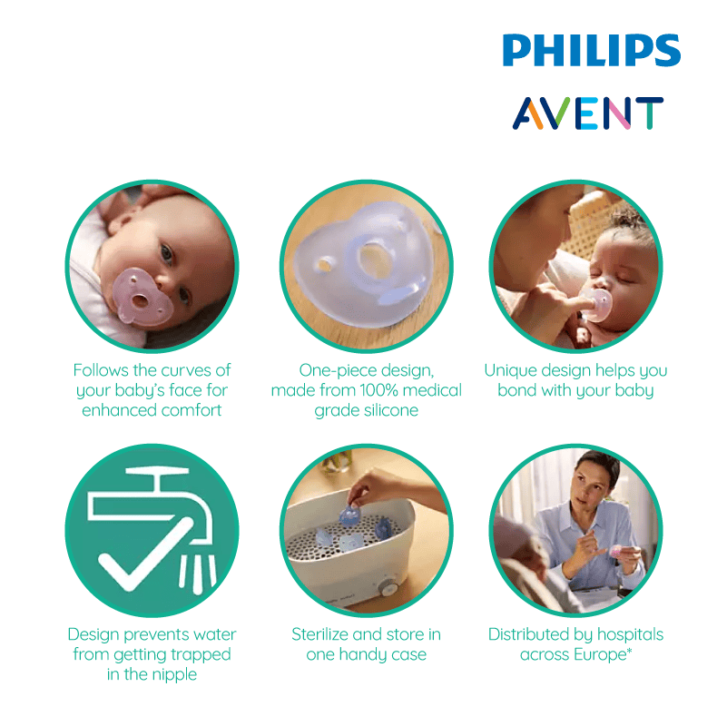 Philips Avent Curved Soothie 0-6M