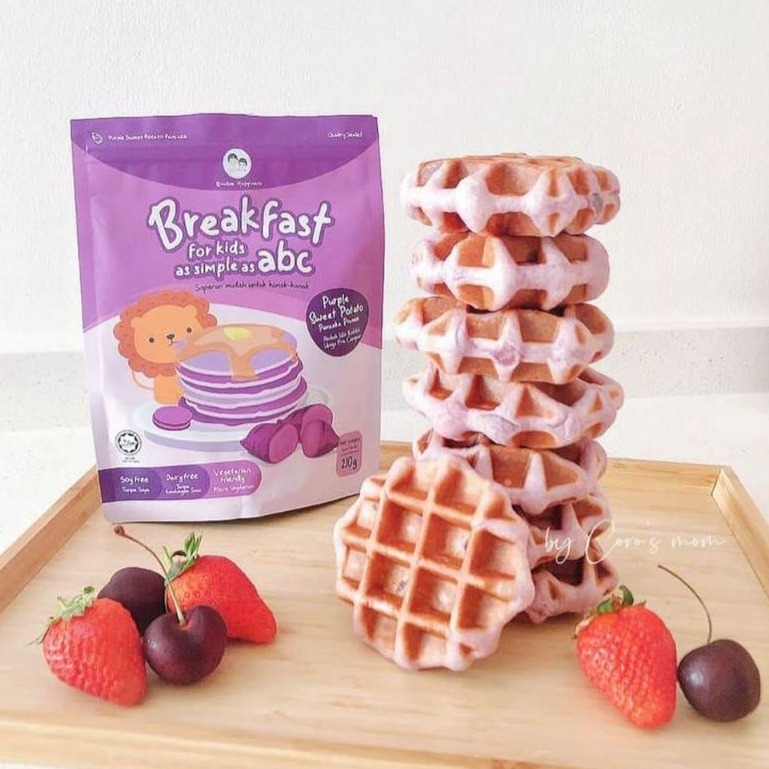 Double Happiness Baby Veggie Pancake Premix Food Baby Waffle Premix 210g