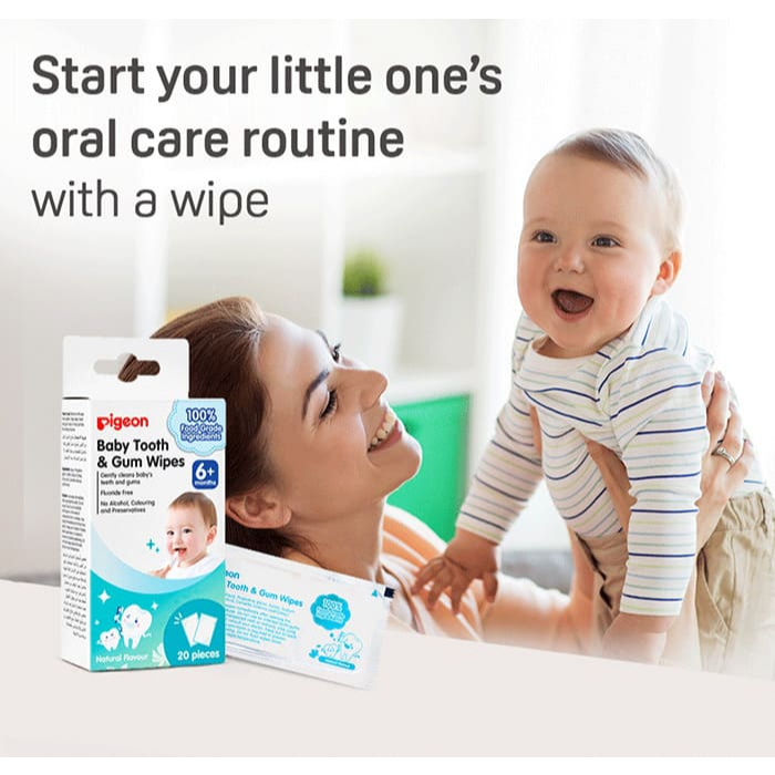 Pigeon Baby Tooth & Gum Wipes 6+Month