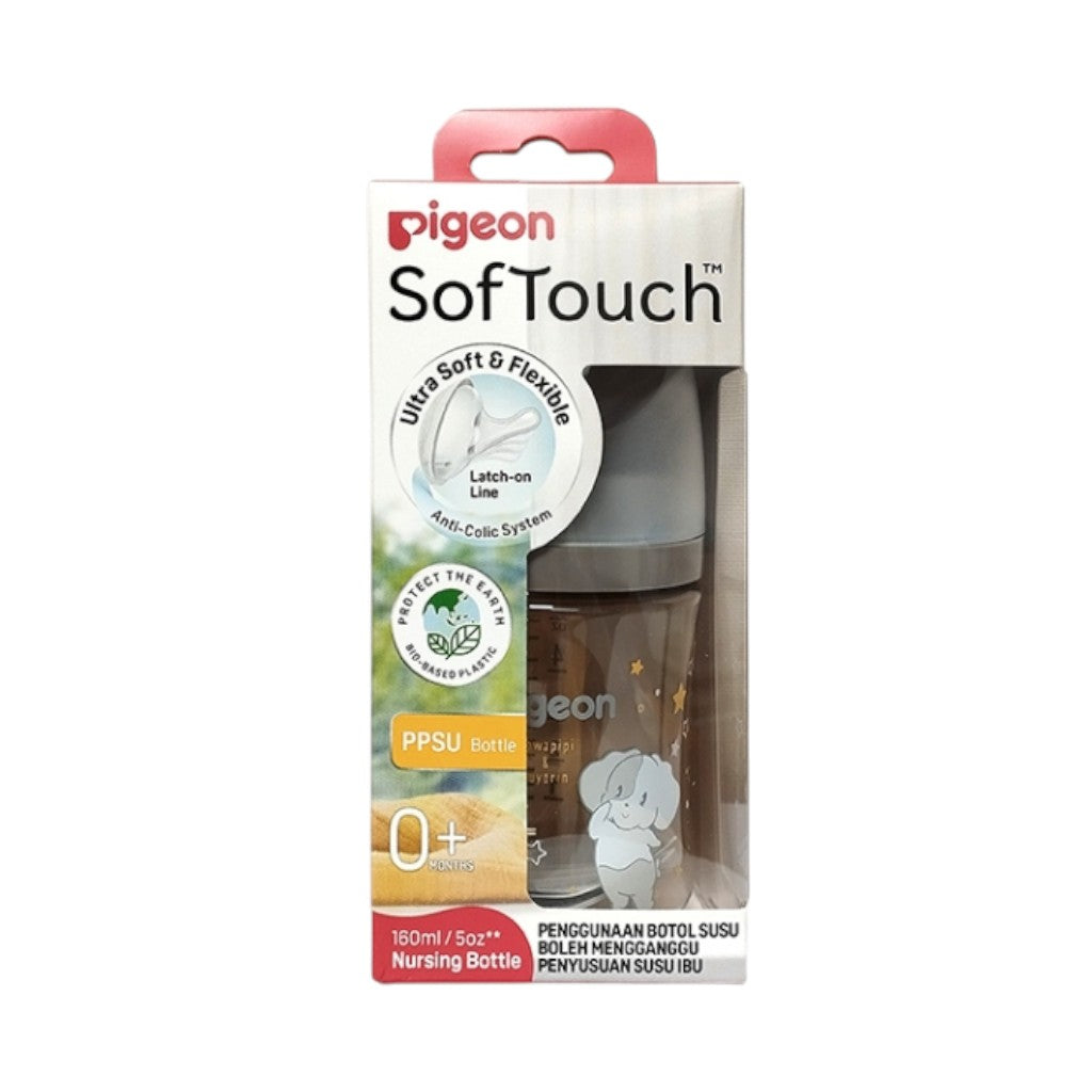 Pigeon SofTouch™ Wide Neck PPSU BPP Nursing Bottle 160ml/240ml - Howapipi
