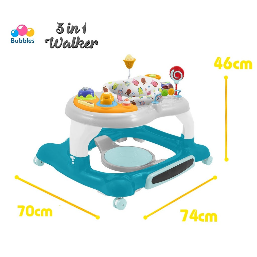 Bubbles 3 in 1 Baby Walker