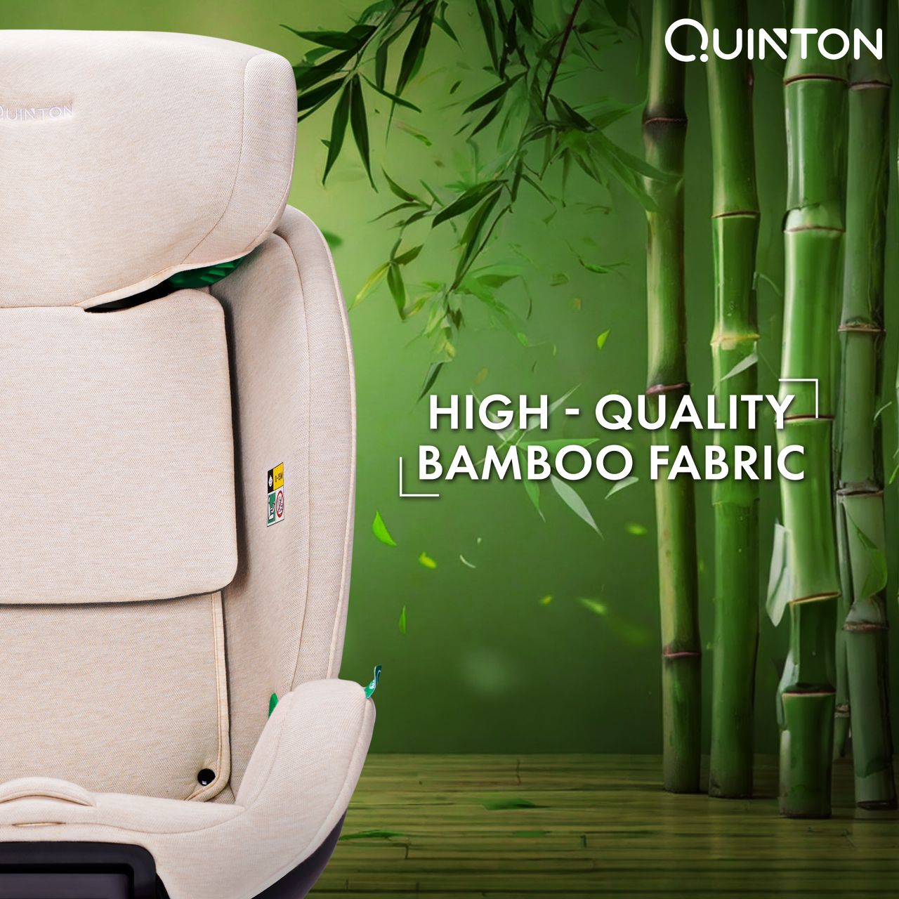 Quinton Coxy 360 Car Seat Cream White/Black/Navy Blue
