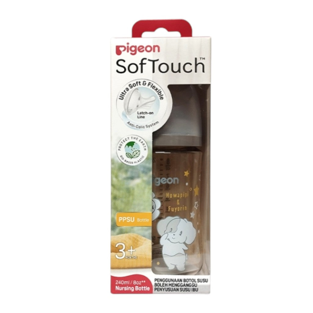 Pigeon SofTouch™ Wide Neck PPSU BPP Nursing Bottle 160ml/240ml - Howapipi