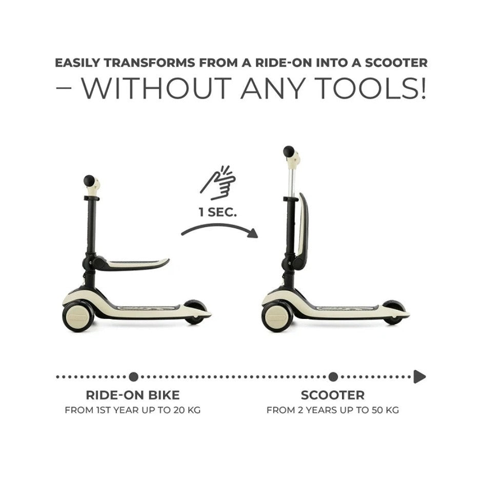 Kinderkraft Balance Bike and 3 Wheels Scooter HALLEY (from 1 year up to 50 kg)