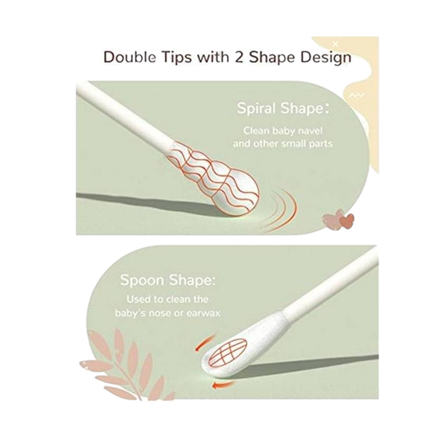 BABY COTTON SWABS ( Double Tipped)