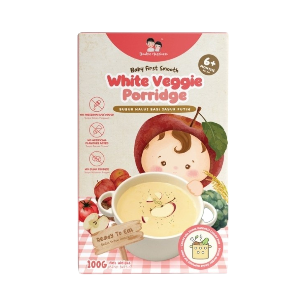 Double Happiness Veggie Porridge (100g) / Instant Porridge For Baby 6 months+