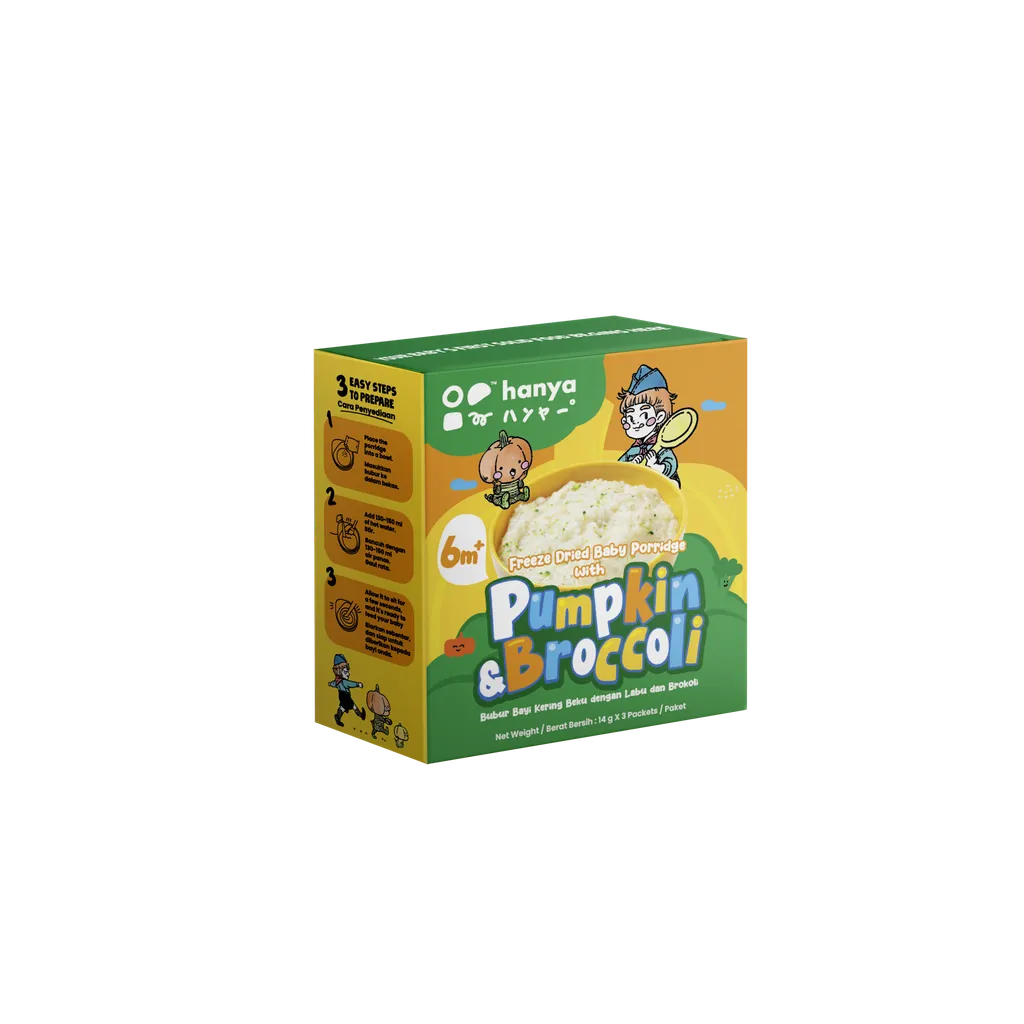 Hanya Freeze Dried Baby Porridge (6m+) - 14g x 3packs