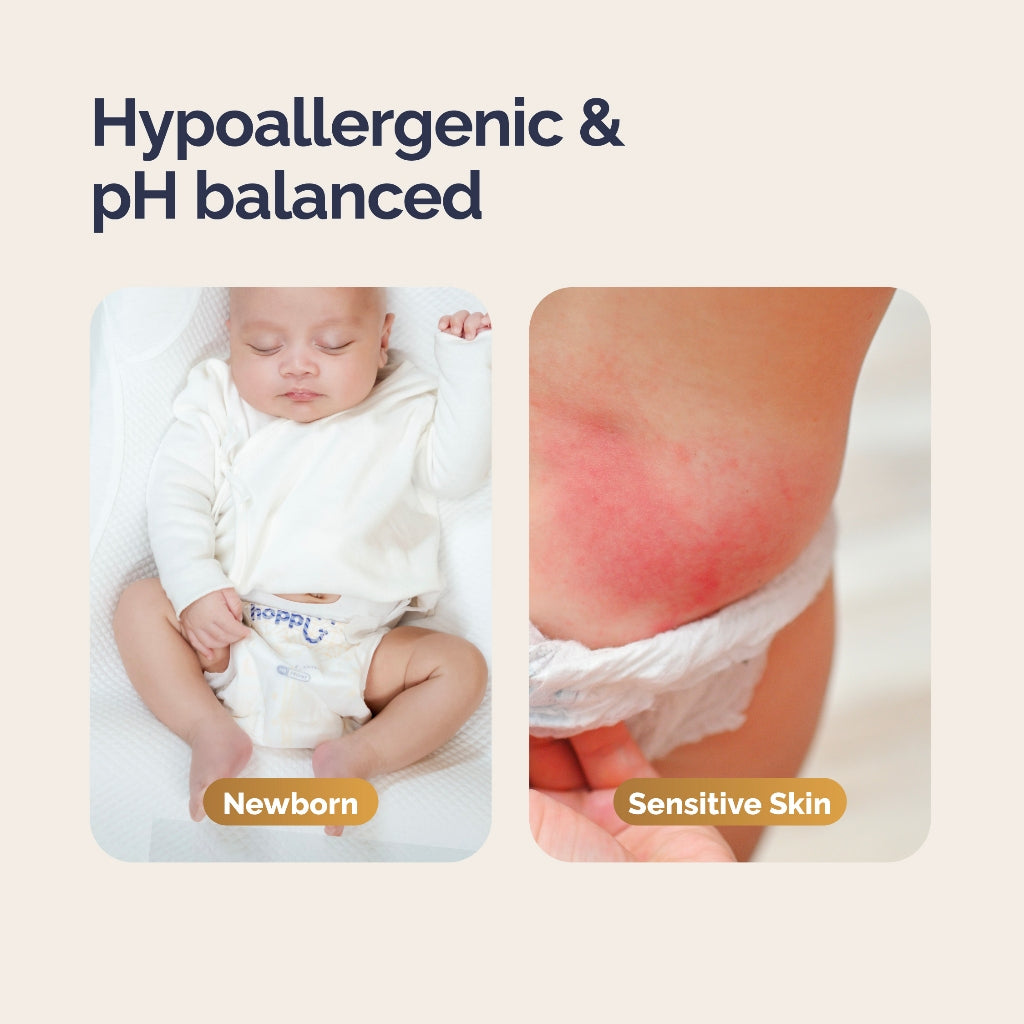 Hoppi RoyalDream Baby Diaper Pants M42/L38/XL32/XXL28 (1 Pack) 100% Chemicals-Free