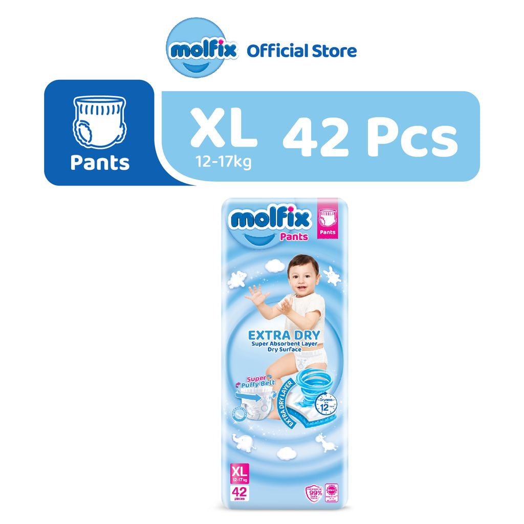 Molfix ππ±ππ«π ππ«π² Pants Jumbo Pack - S66 / M58 / L48 / XL42 / XXL36 / XXXL20 / XXXL22 (1 Pack)
