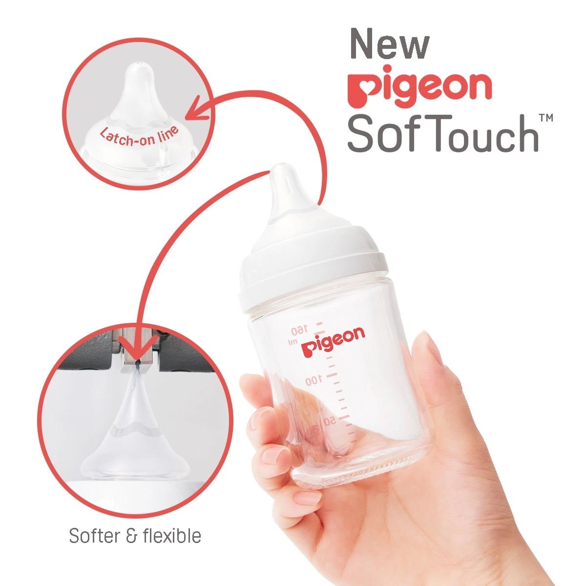 PIGEON PG 79747 SOFTOUCH PPSU BOTTLE 240ML TP