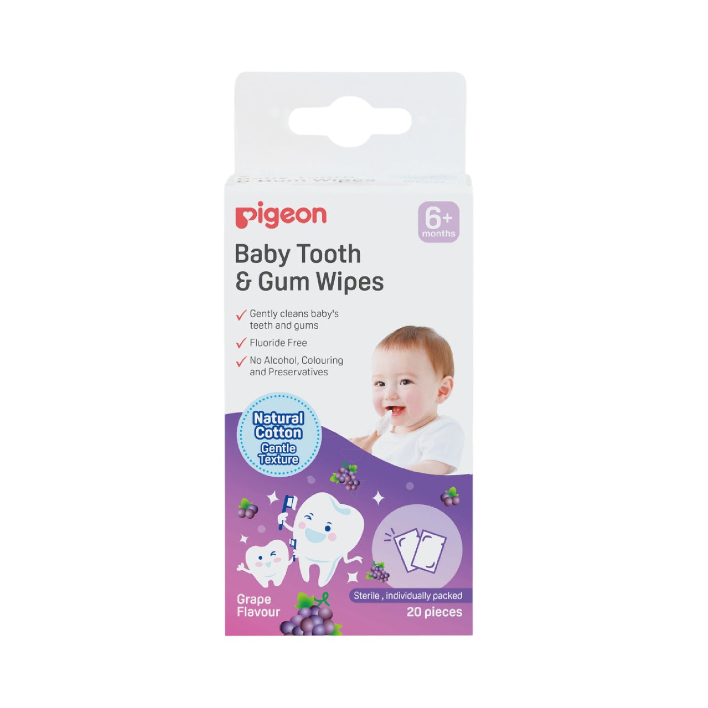 Pigeon Baby Tooth & Gum Wipes 6+Month