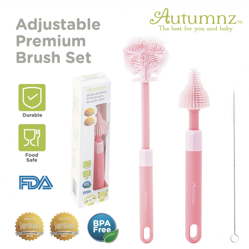 Autumnz Adjustable Premium Brush Set - Blue/Pink APB-01