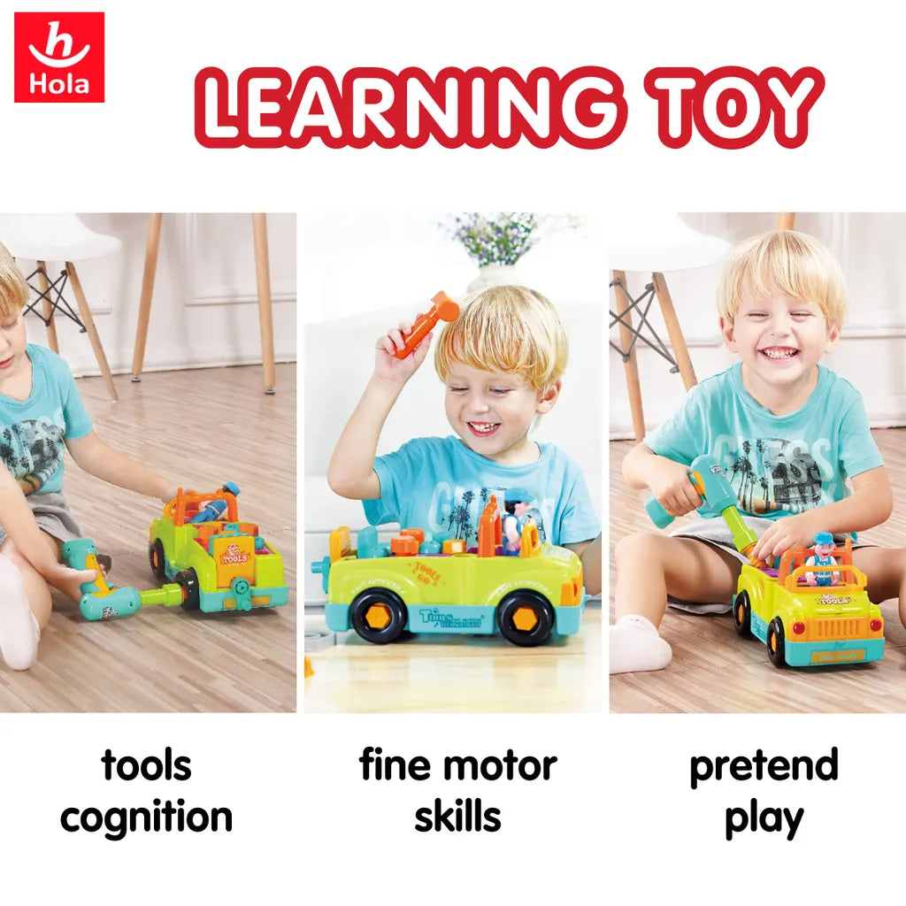 Hola Little Mechanic Tool Truck (with Removable Accessories)
