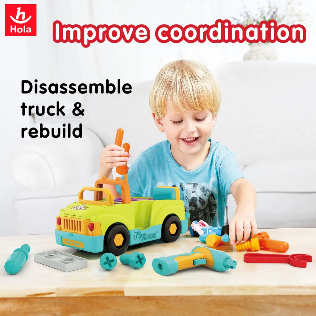 Hola Little Mechanic Tool Truck (with Removable Accessories)