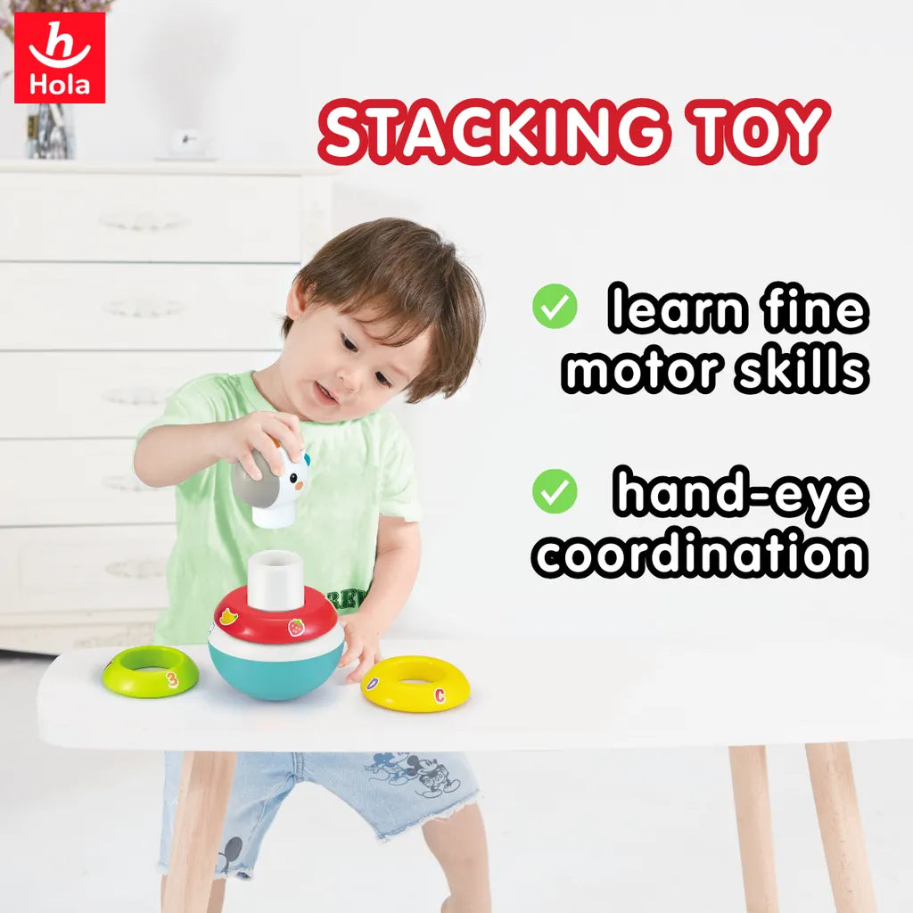 Hola Roly-Poly Unicorn (Roly-Poly Toy with Removable Rings)