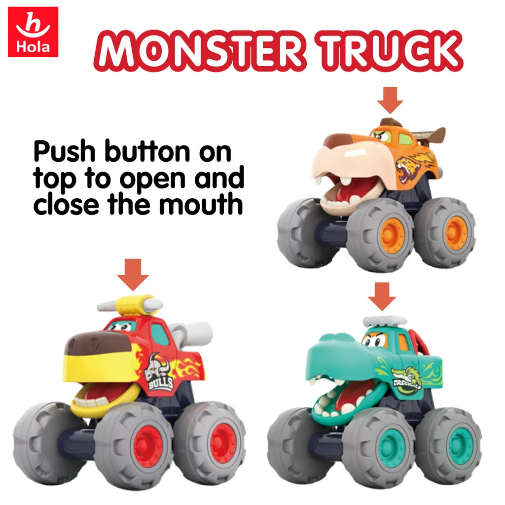 Hola Monster Trucks (with Friction Power/Pull Back/Free Wheel function)