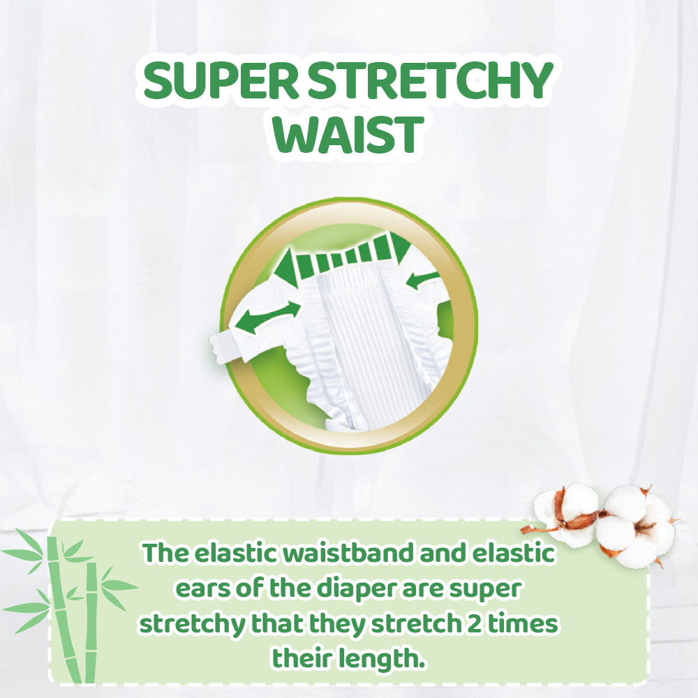Molfix Natural Tape Super Jumbo Pack - NB/ S86 / M78 / L66 / XL54 / XXL44 (1 Pack)