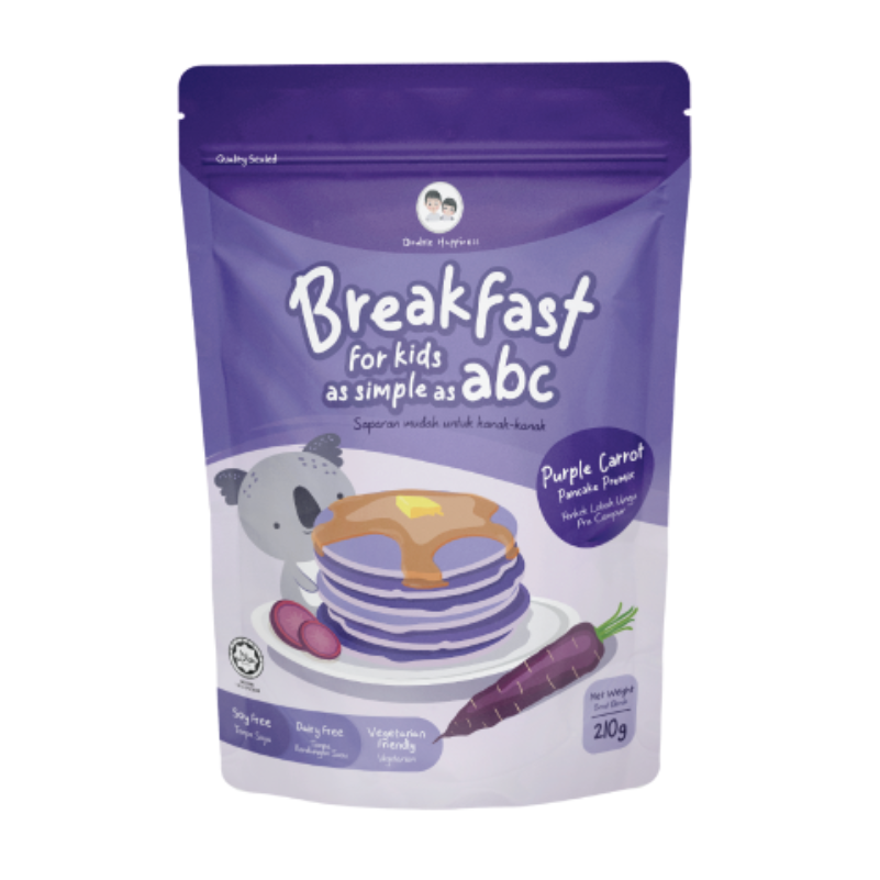 Double Happiness Baby Veggie Pancake Premix Food Baby Waffle Premix 210g