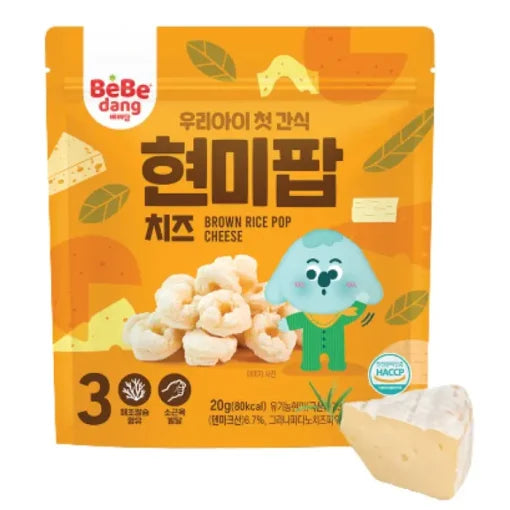 BEBEDANG-BROWN RICE POP CHEESE 20G
