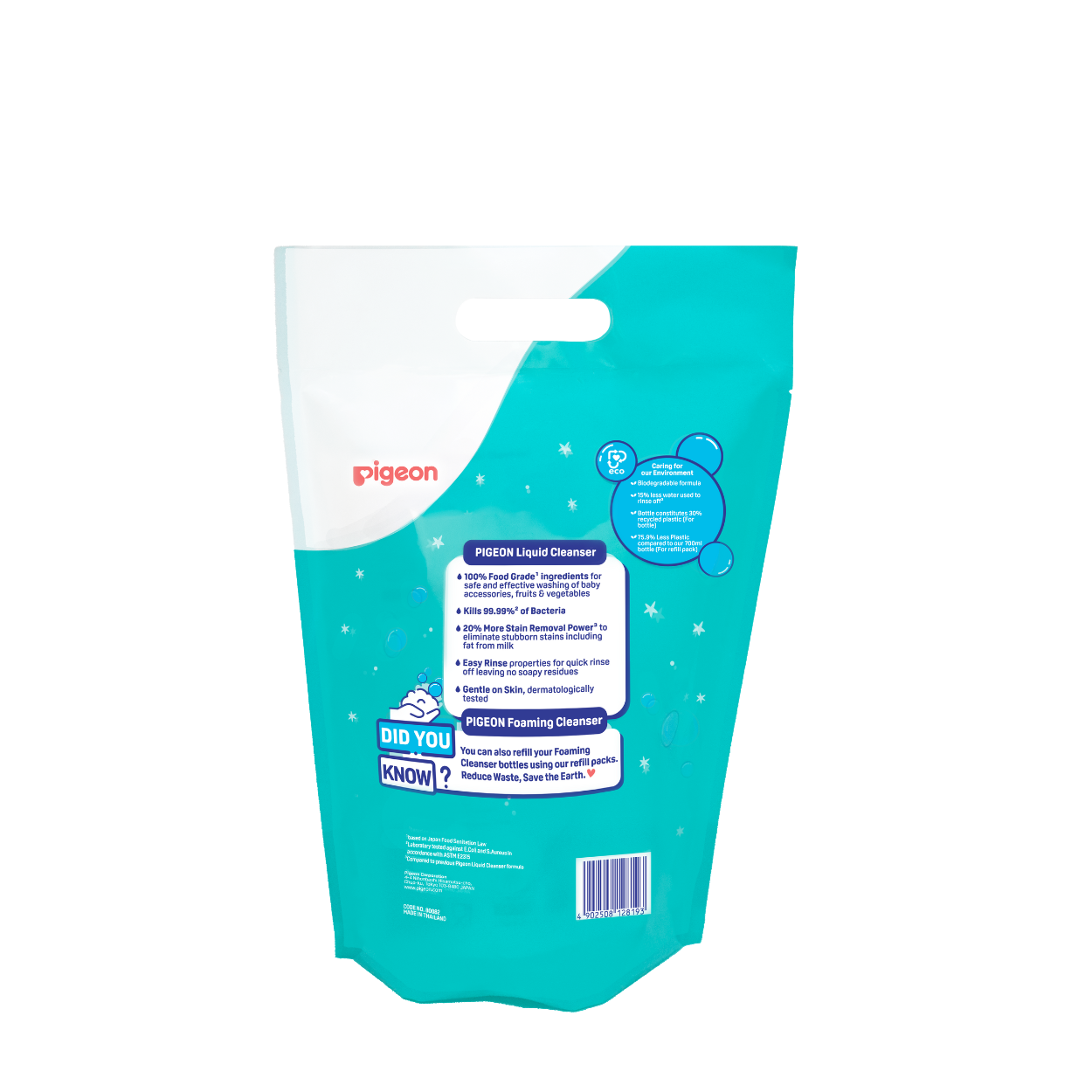 Pigeon Liquid Cleanser 700ml and Refill 650ml Set