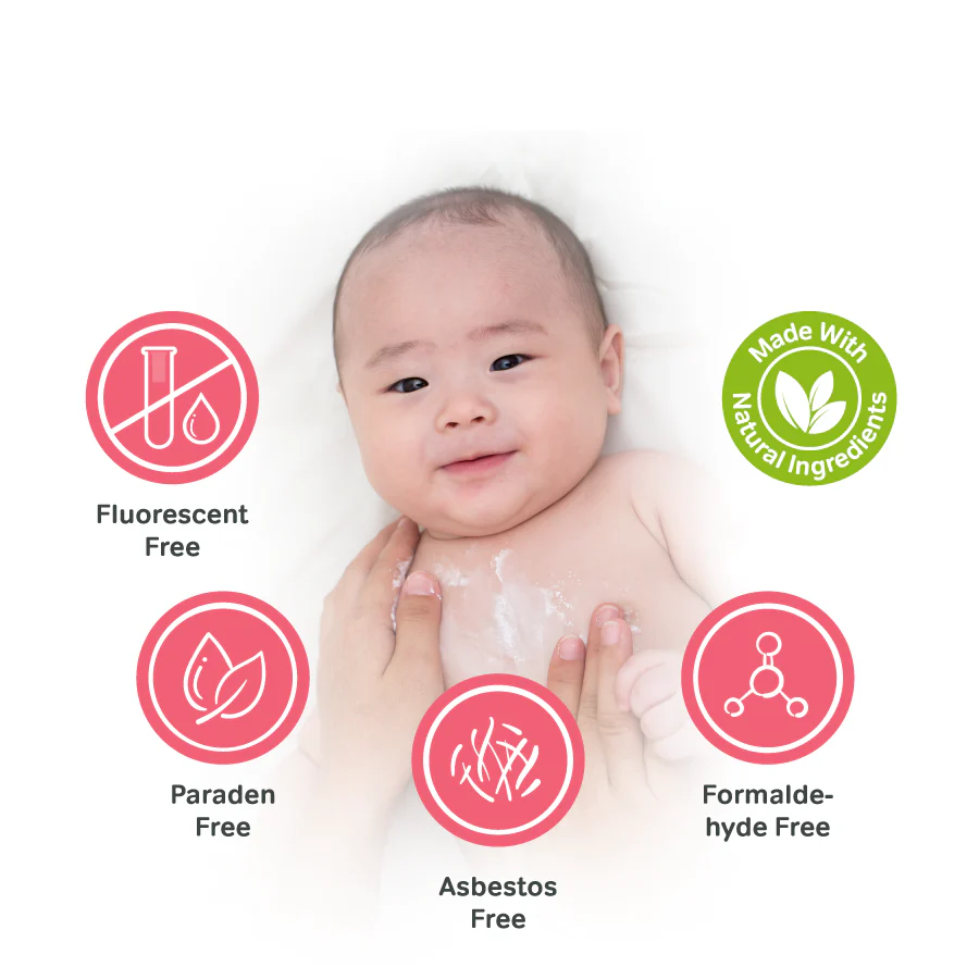 Bzu Bzu Cooling Baby Powder with Puff (140g)