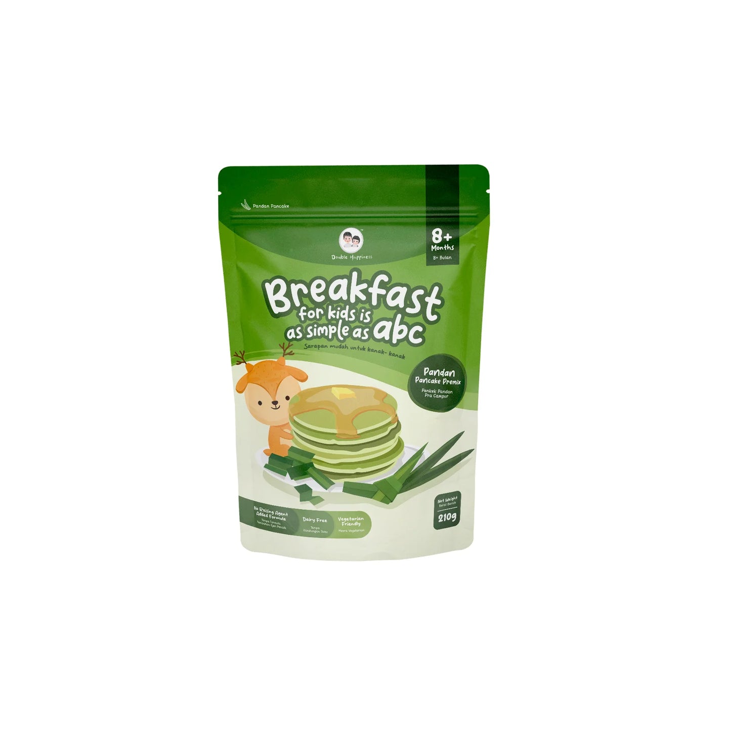 Double Happiness Baby Veggie Pancake Premix Food Baby Waffle Premix 210g