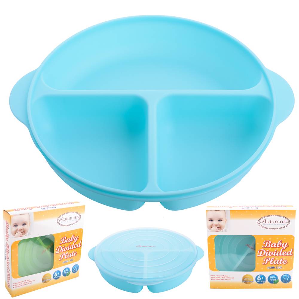 Autumnz - Baby Divided Plate With Lid
