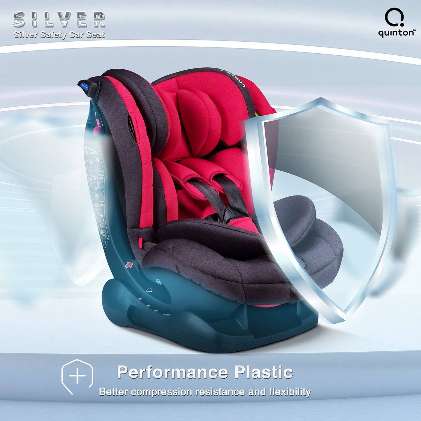 QUINTON SILVER SAFETY CAR SEAT