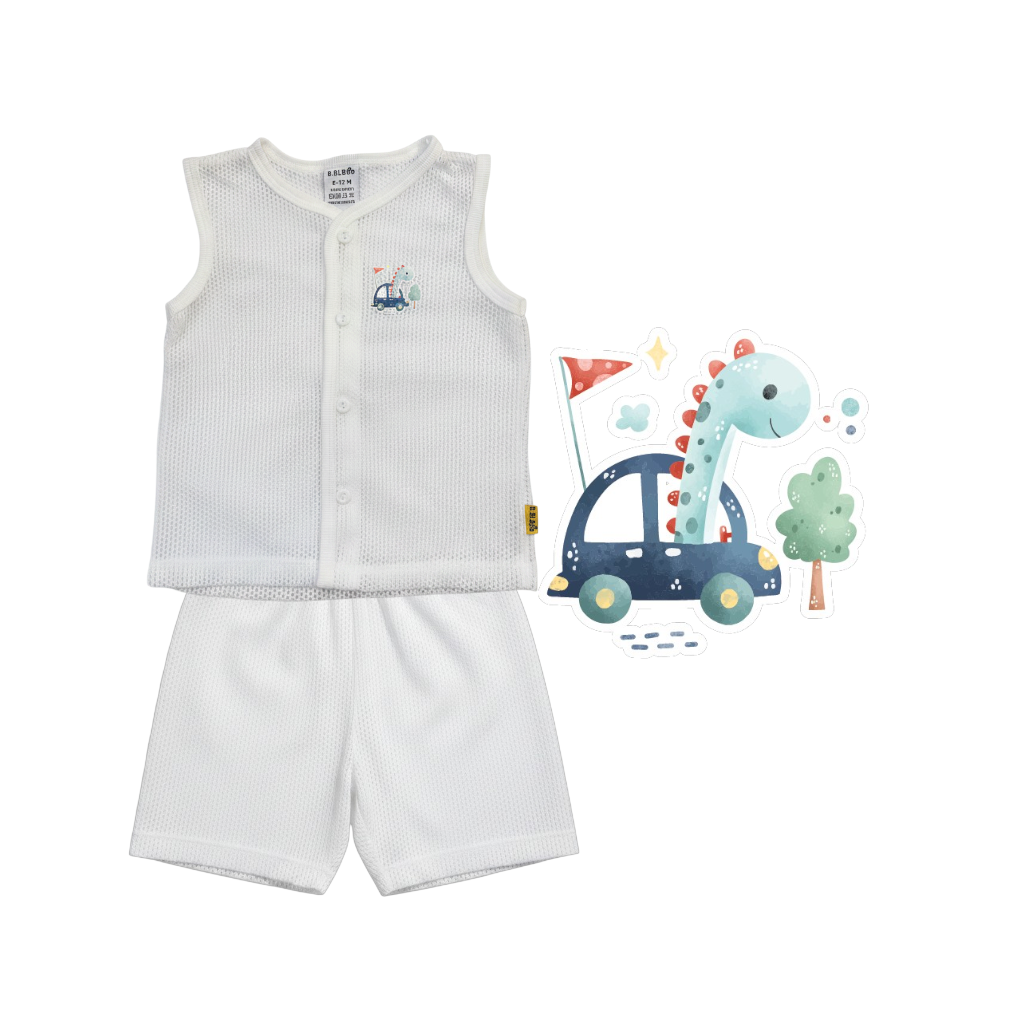 BBIBEE- Newborn Baby Eyelet Clothing Set (0-6,6-12,12-18 months)