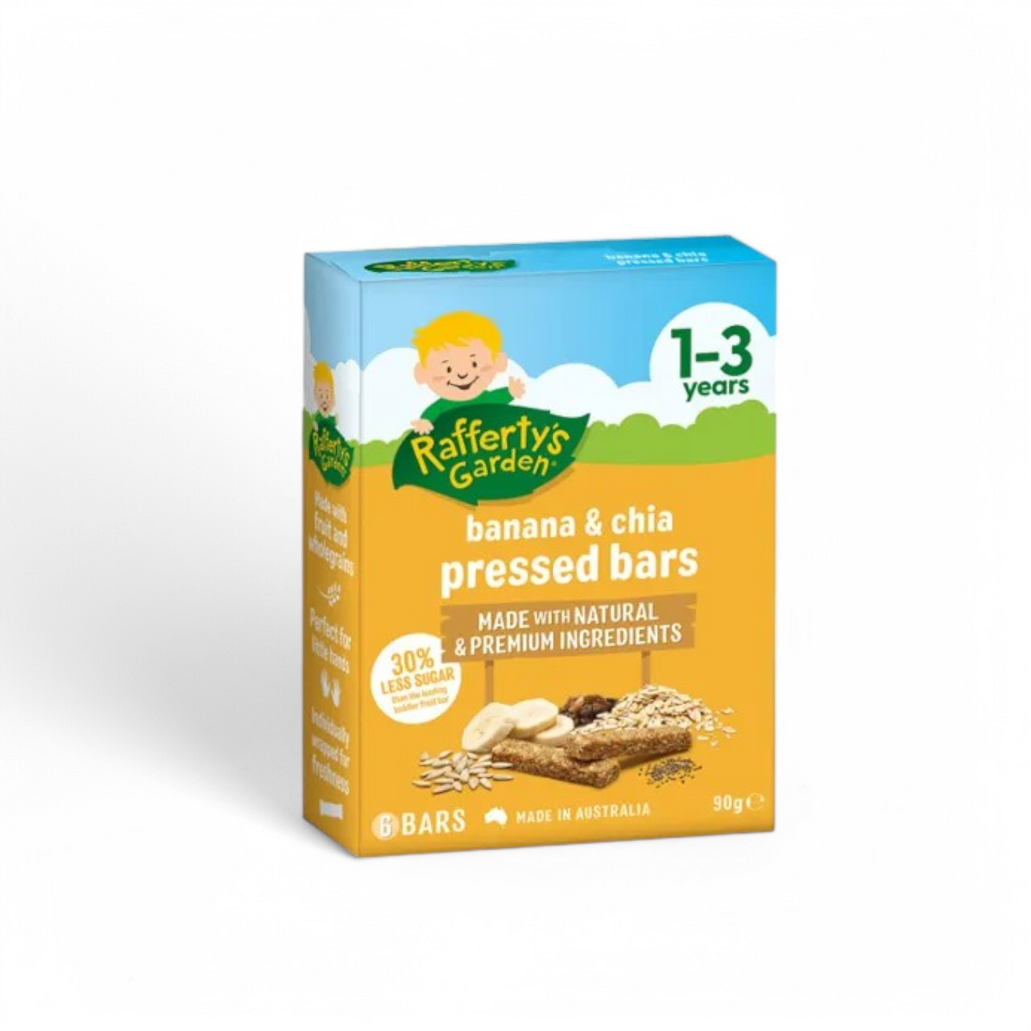 Rafferty's Garden Pressed Bars 90g - Strawberry & Chia / Banana & Chia / Apple & Cinnamon