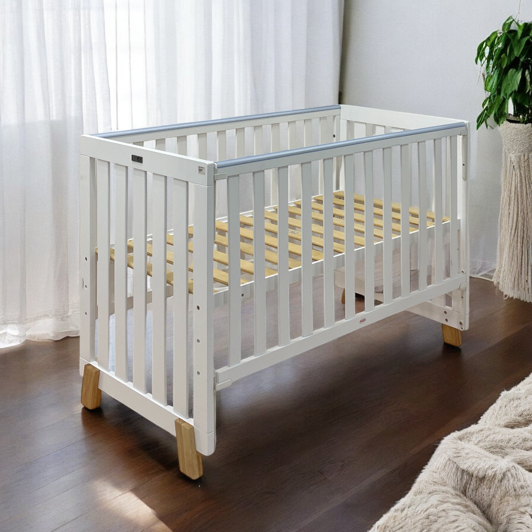 Wooden Baby Cot Reece 130cm x 70cm Baby Hub