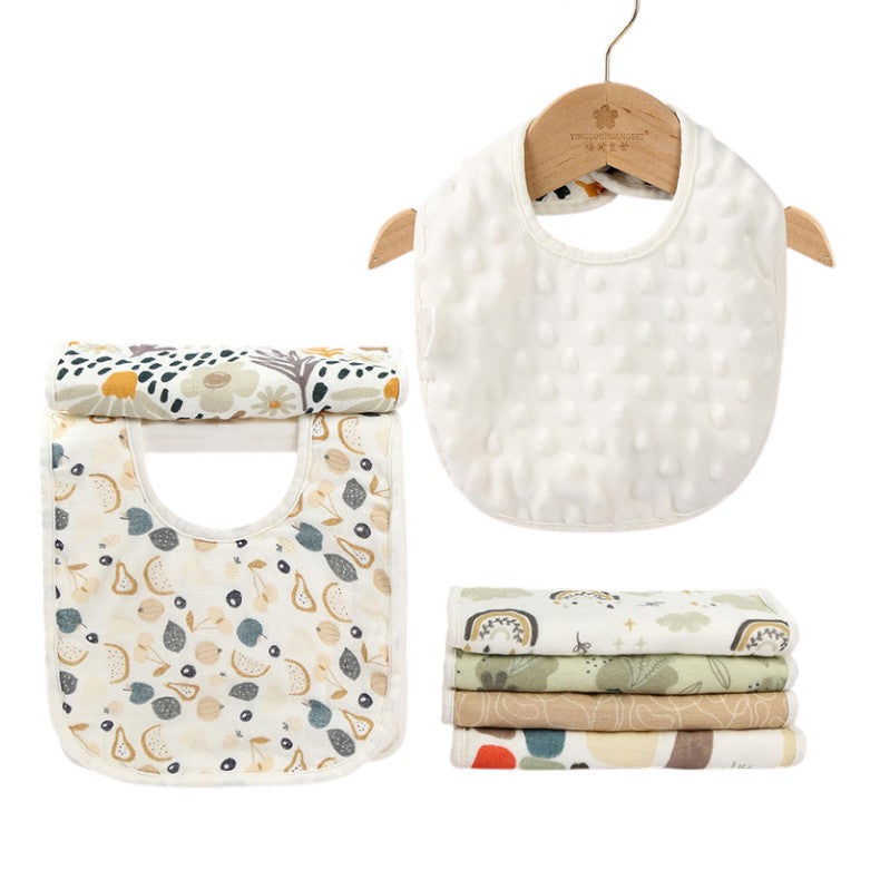 BBIBEE Minky Dot Baby Drooling Bib
