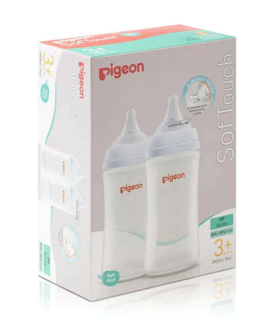 SofTouch™ Wide Neck PP Nursing Bottle Twin Pack