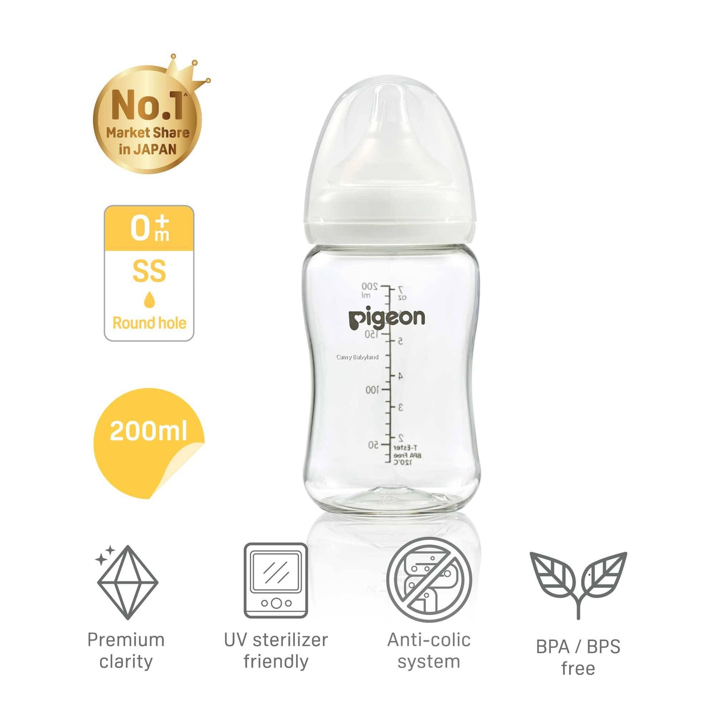Pigeon SOFTOUCH T-ESTER BOTTLE 200ML 79748