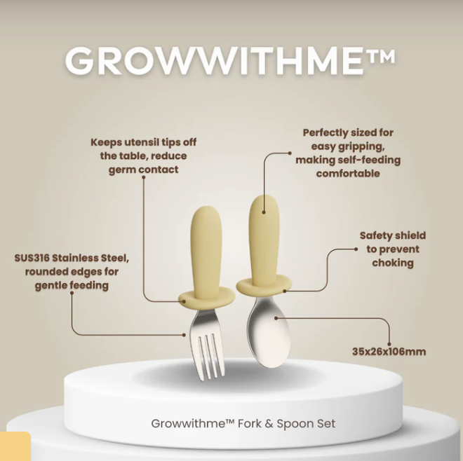 Growwithme™ SUS316 Fork & Spoon