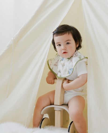 BBIBEE Muslin Cloth 360 Elastic Drooling Bib