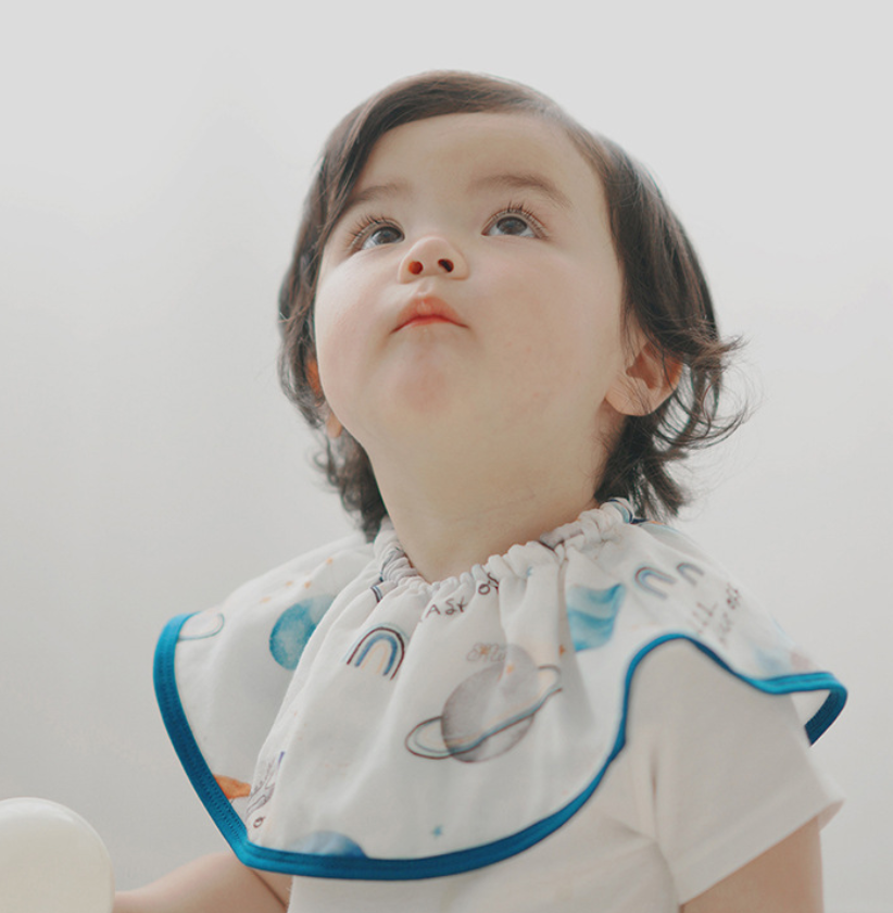 BBIBEE Muslin Cloth 360 Elastic Drooling Bib