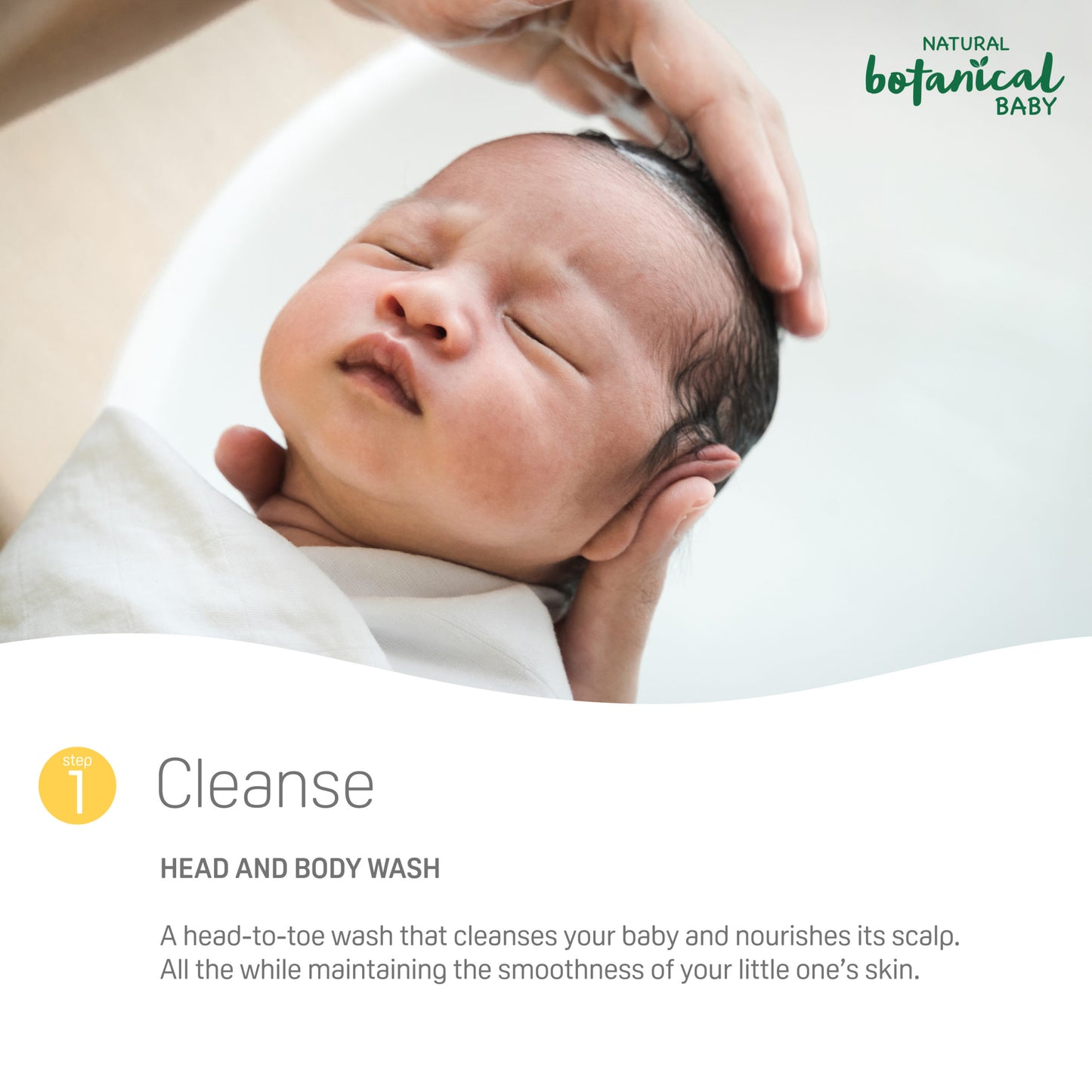 Pigeon Natural Botanical Baby Head and Body Wash 200ml/500ml